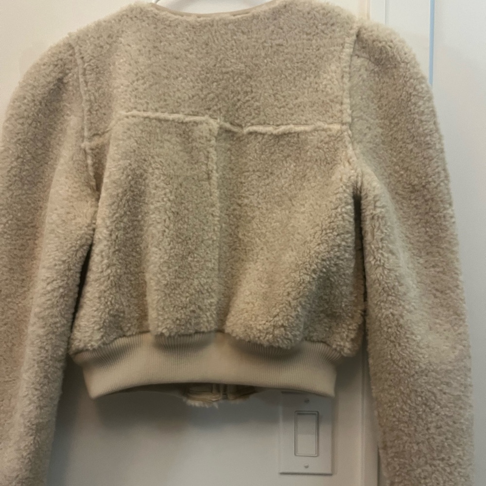 Astr Beige Fleece Jacket - Picture 2 of 4
